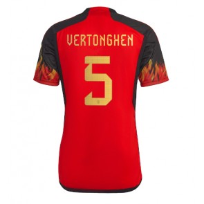 Belgien Jan Vertonghen #5 Hjemmebanetrøje VM 2022 Kort ærmer